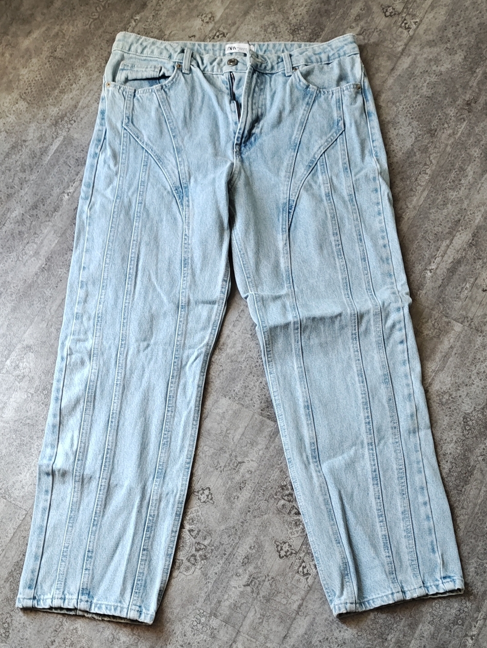 Zara Light Blue Barrel Leg Women’s Jeans